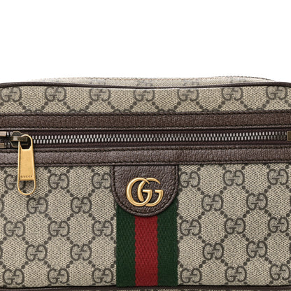 Gucci Soft GG Supreme Monogram Medium Ophidia Belt Bag Dark Brown 8 of 10