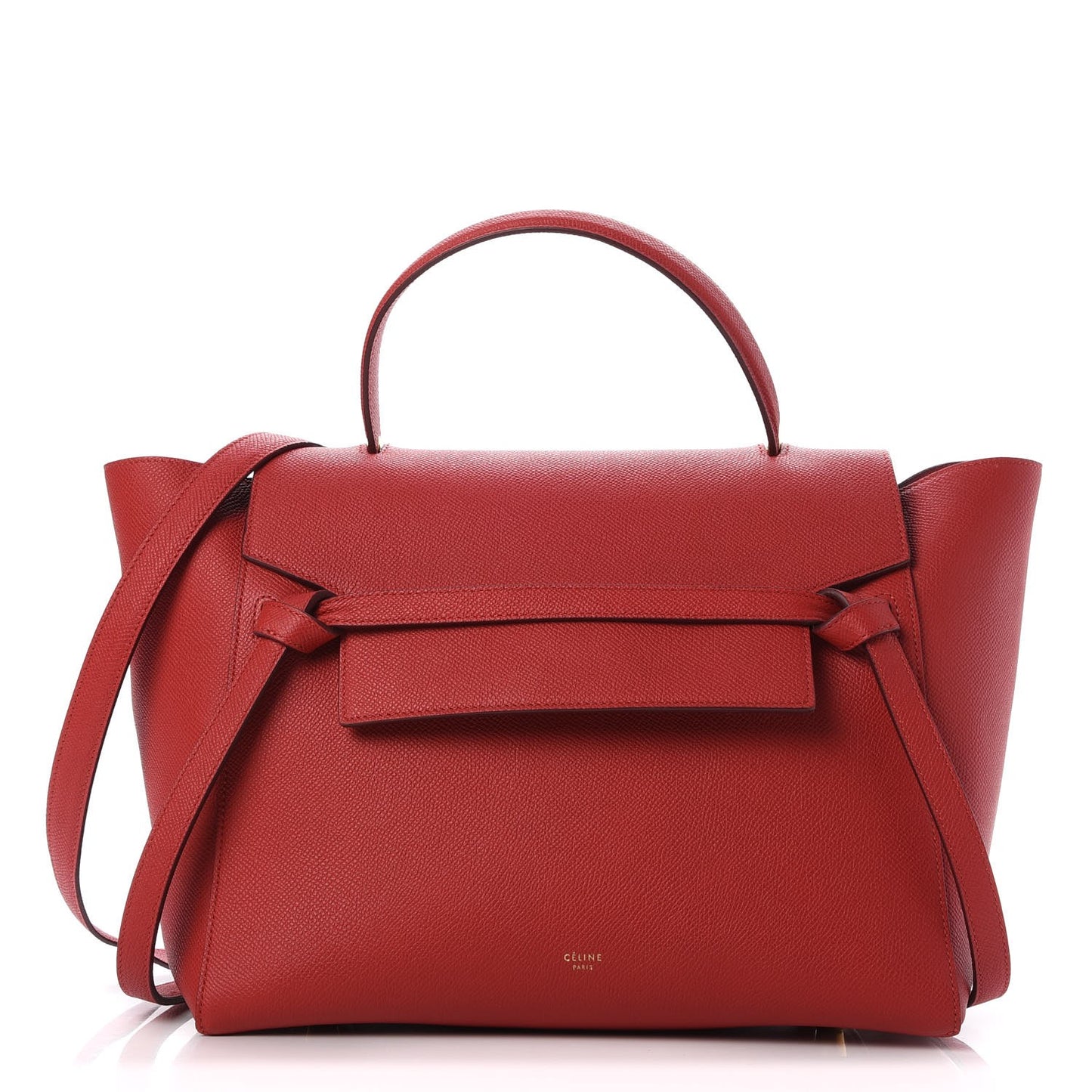 Grained Calfskin Mini Belt Bag Coquelicot