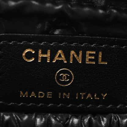 Chanel Caviar Quilted Small Curvy Pouch Cosmetic Case Black 6 of 7