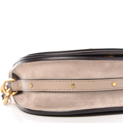Chloe Calfskin Suede Small Nile Bracelet Bag Motty Grey 6 of 10