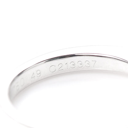 Cartier 18K White Gold Diamond .21ct Solitaire Engagement Ring 49 4.75 5 of 7