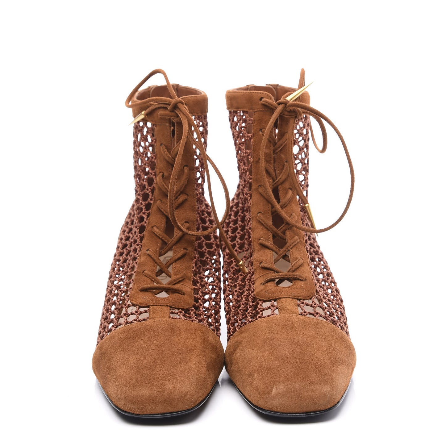 Suede Resille Naughtily-D 30mm Ankle Boots 39 Golden Brown