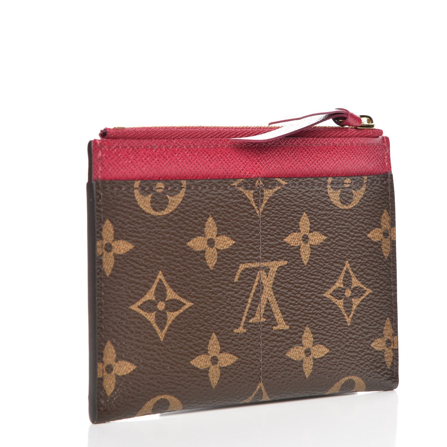 Monogram Zipped Card Holder