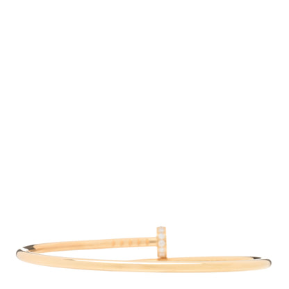 Cartier 18K Yellow Gold Diamond Small Juste Un Clou Bracelet 15 2 of 4