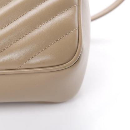Saint Laurent Calfskin Matelasse Monogram Lou Camera Bag Dark Latte 11 of 13
