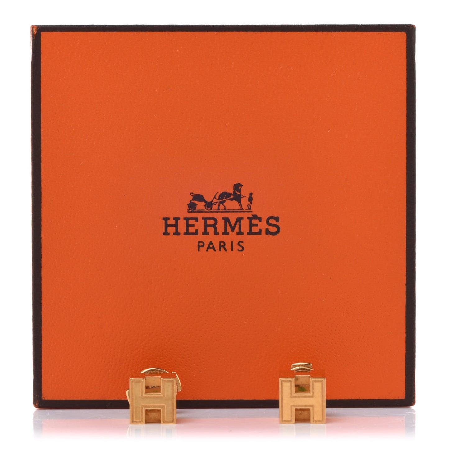 Gold Plated Cage d'H Earrings