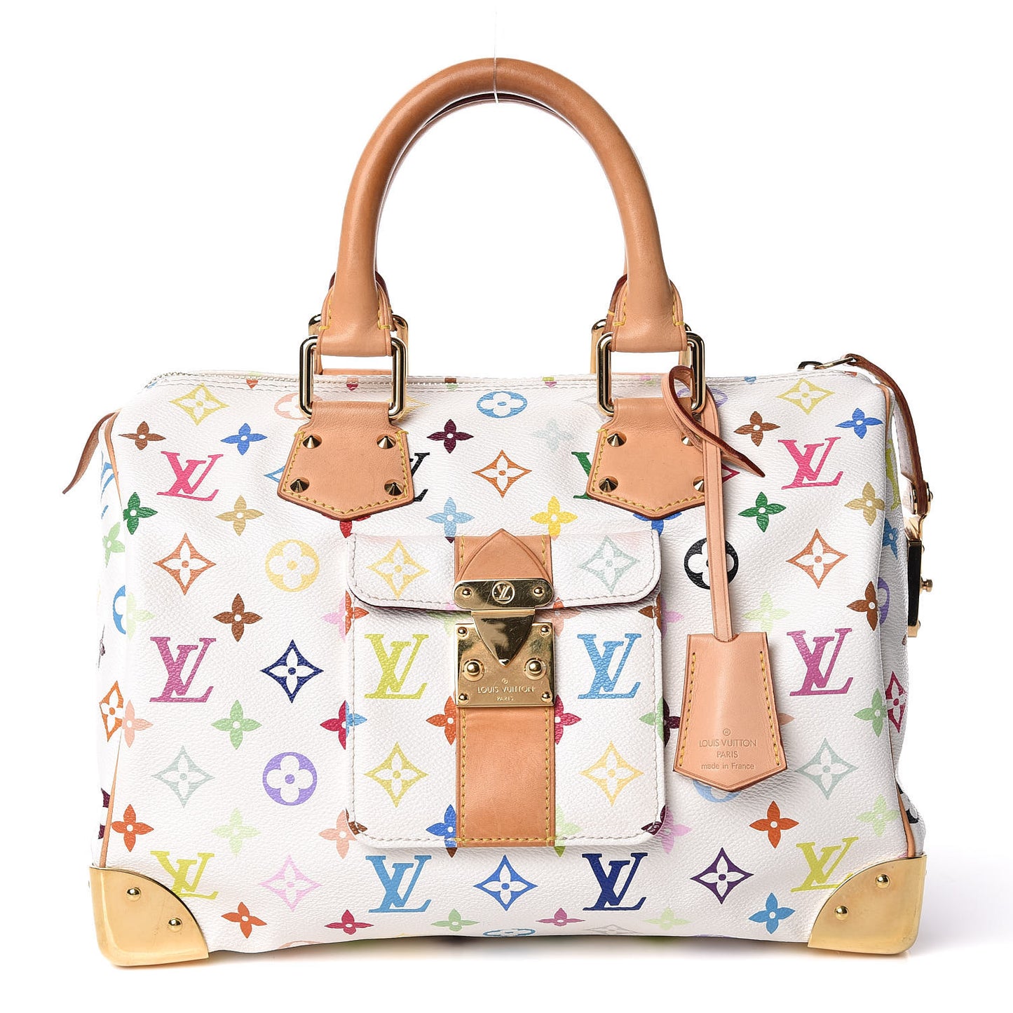 Monogram Multicolor Speedy 30 White