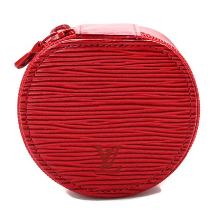 Louis Vuitton Epi Ecrin Bijoux 8cm Jewelry Box Red 1 of 6