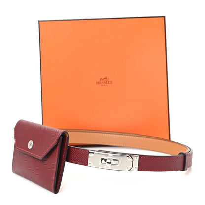 Hermes Epsom Kelly Pocket Belt Rouge H 6 of 6