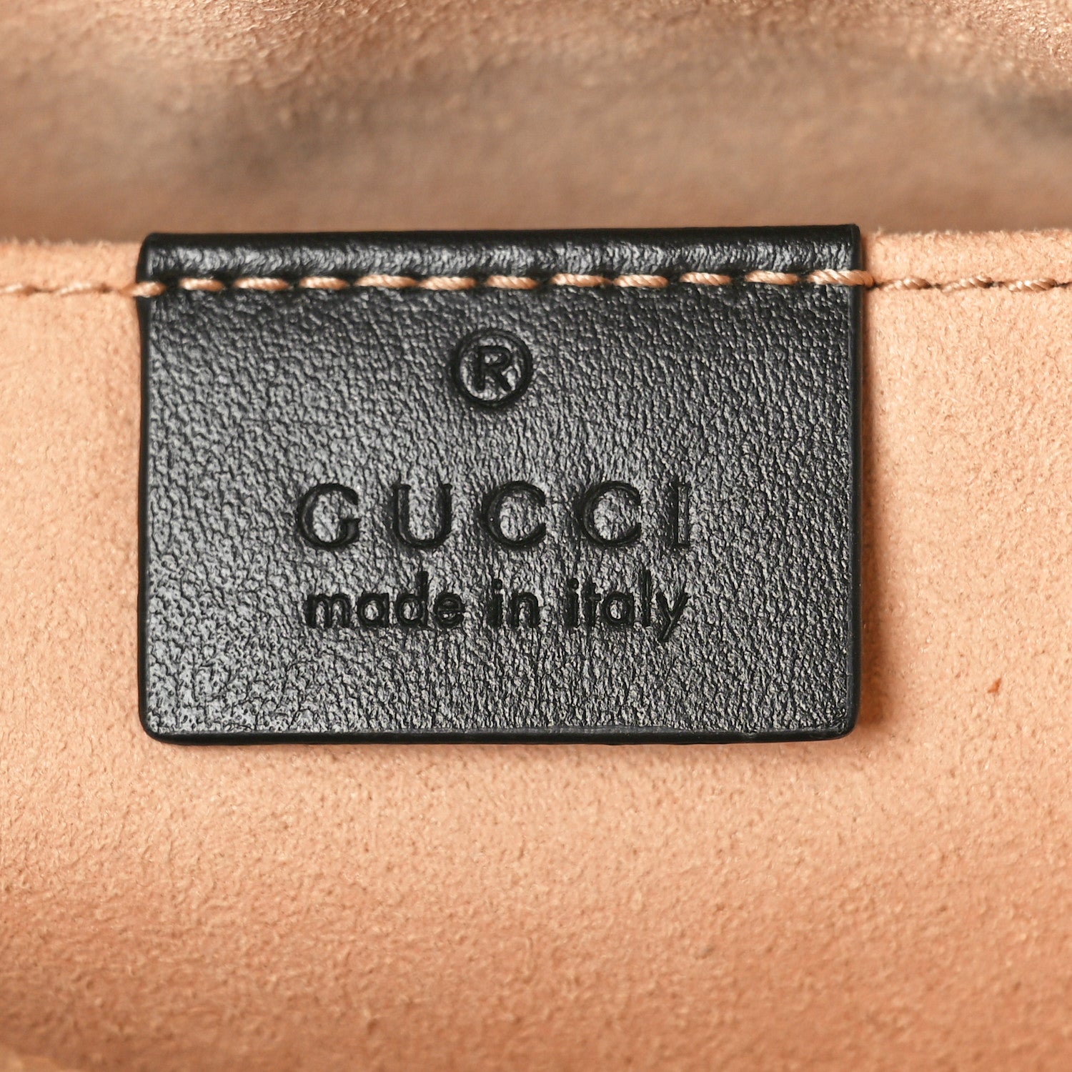 Gucci Calfskin Matelasse Small GG Marmont Chain Shoulder Bag Black 6 of 10