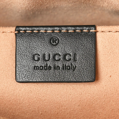 Gucci Calfskin Matelasse Small GG Marmont Chain Shoulder Bag Black 6 of 10