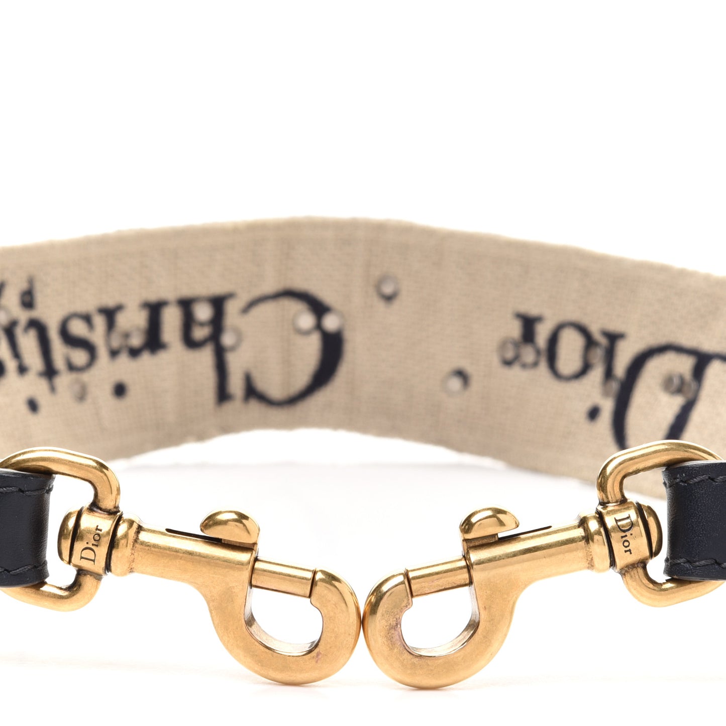 Oblique Studded Shoulder Strap Blue