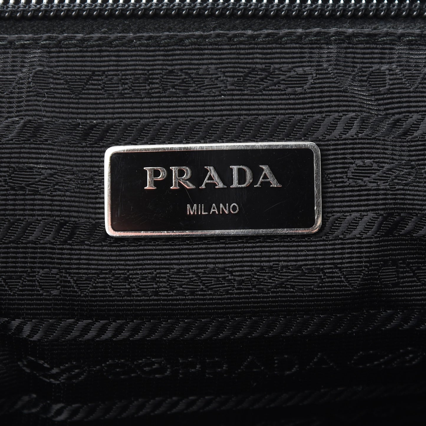 Tessuto Nylon Saffiano Tote Black