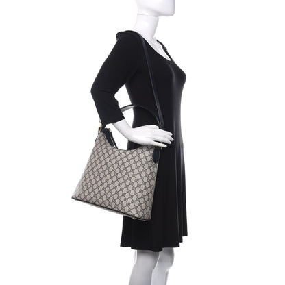 Gucci GG Supreme Monogram Linea A Hobo Navy 2 of 11