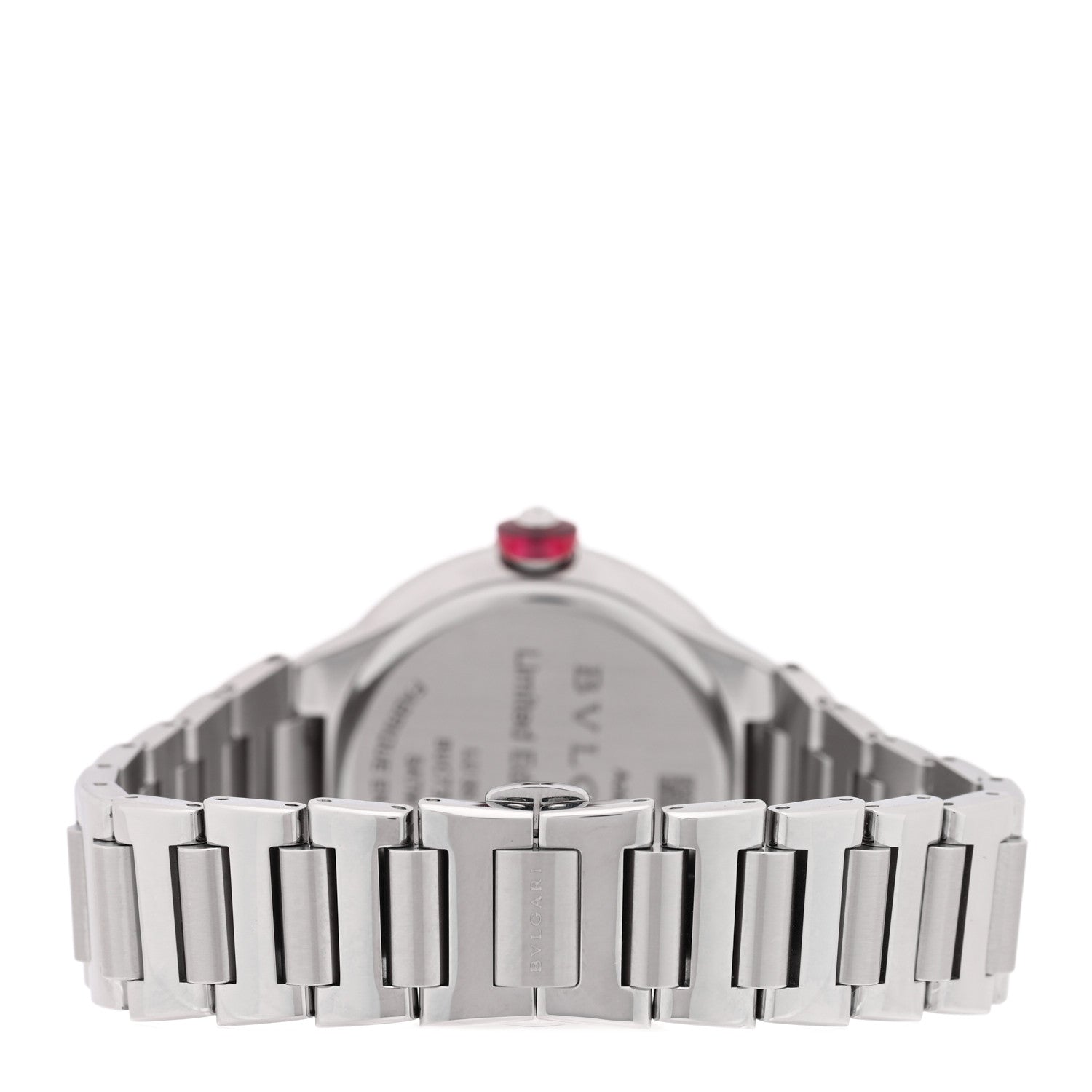 Bulgari Stainless Steel Diamond 33mm Blue Aventurine Lucea Automatic Watch 3 of 4
