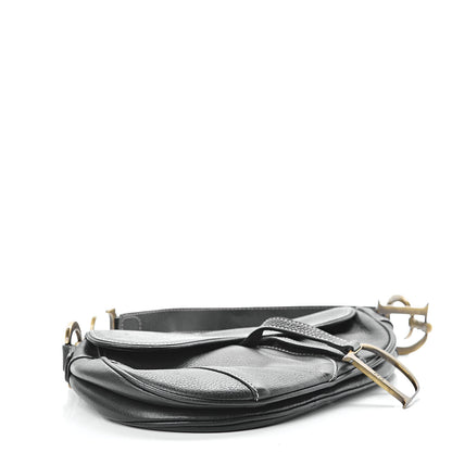 Christian Dior Calfskin Saddle Bag Black 4 of 16
