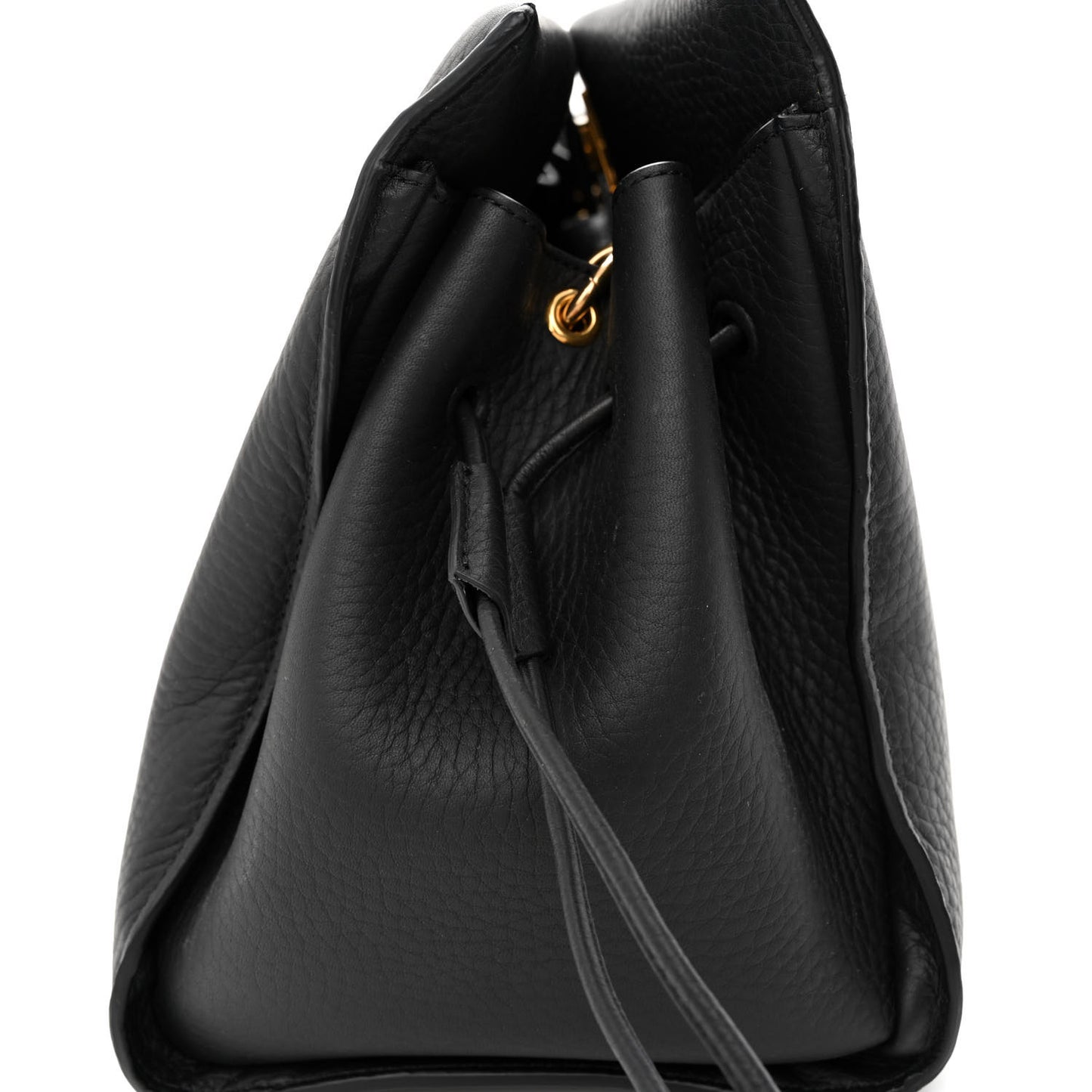 Heavy Grain Iris Tote Black