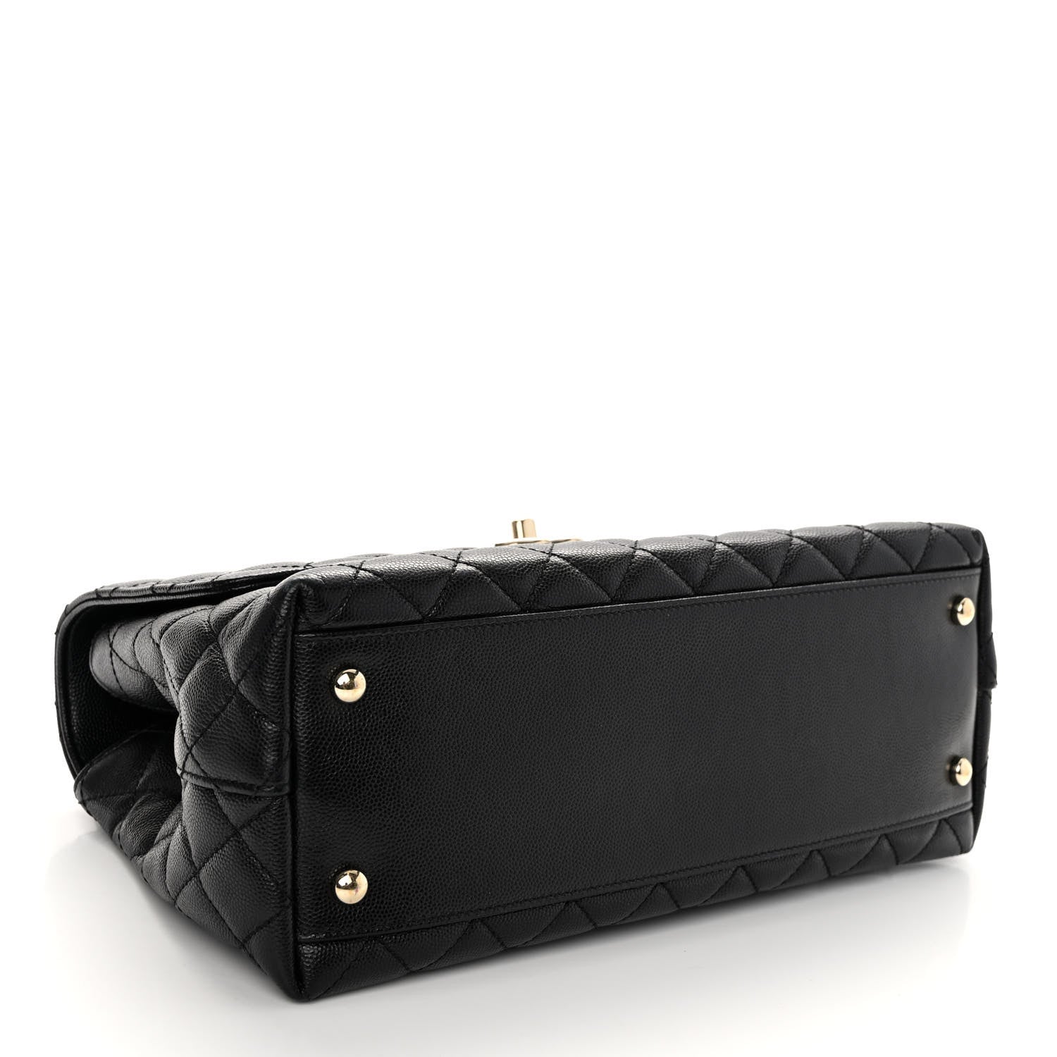 Chanel Caviar Quilted Small Coco Handle Flap Black 4 of 9