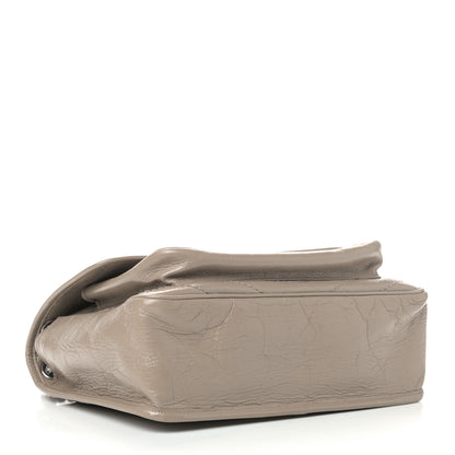 Saint Laurent Crinkled Calfskin Matelasse Monogram Medium Niki Chain Satchel Light Natural 3 of 9