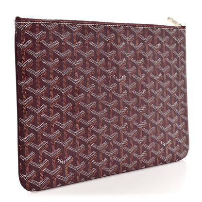 Goyard Goyardine Senat Pochette MM Burgundy 3 of 8