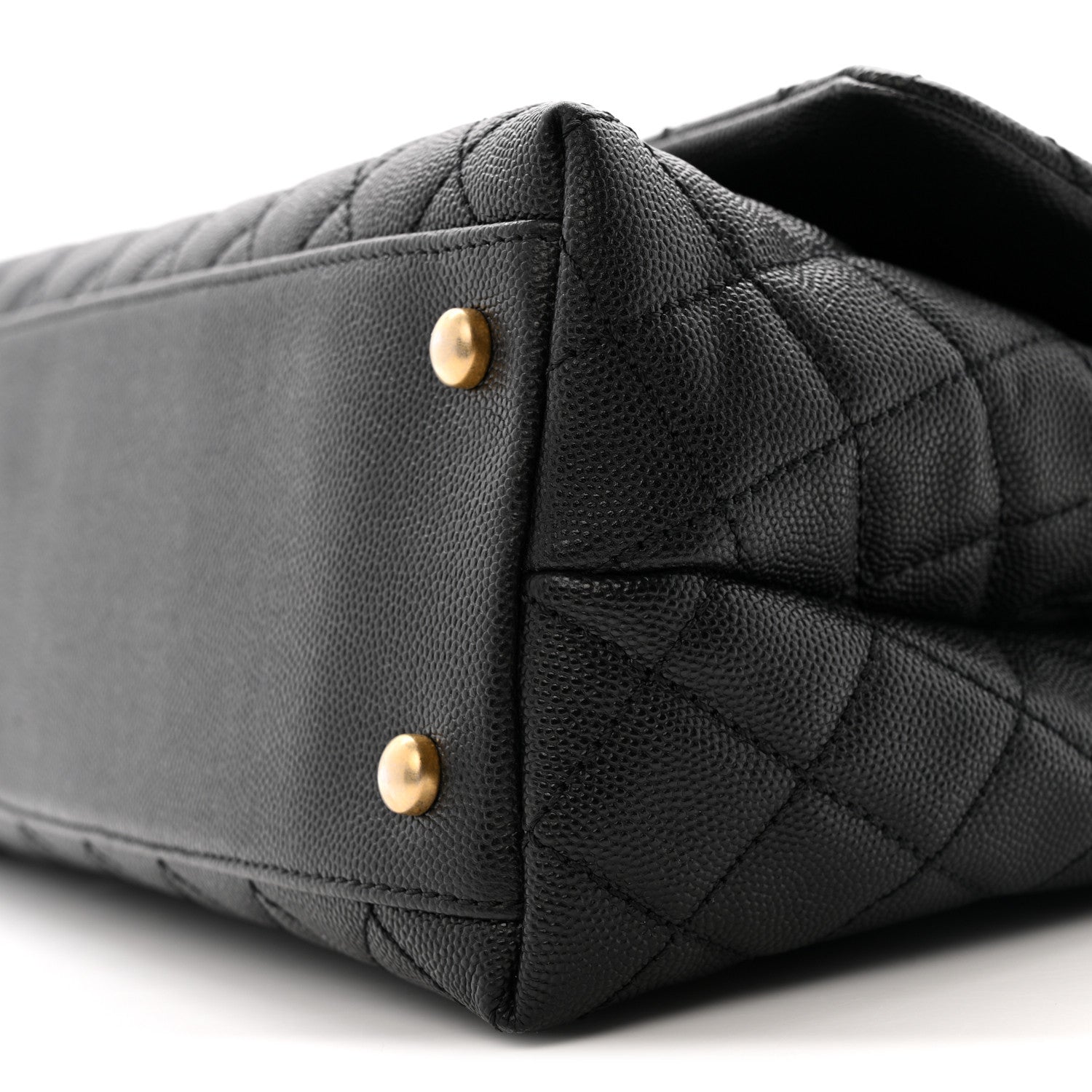 Chanel Caviar Quilted Small Coco Handle Flap Black 10 of 13