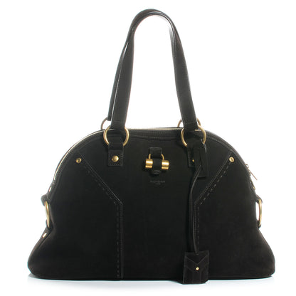 Saint Laurent Suede Large Muse Brown 1 of 7