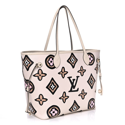 Louis Vuitton Monogram Giant Wild At Heart Neverfull MM Creme 3 of 11