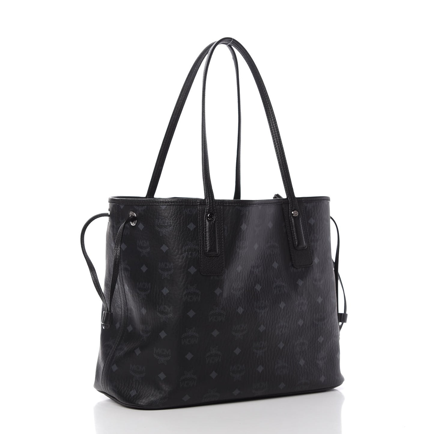 Visetos Medium Liz Reversible Shopper Tote Black