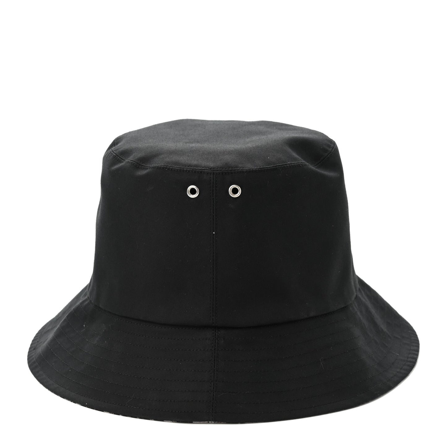Polyester Cotton Oblique Reversible Teddy-D Brim Bucket Hat 56 Black