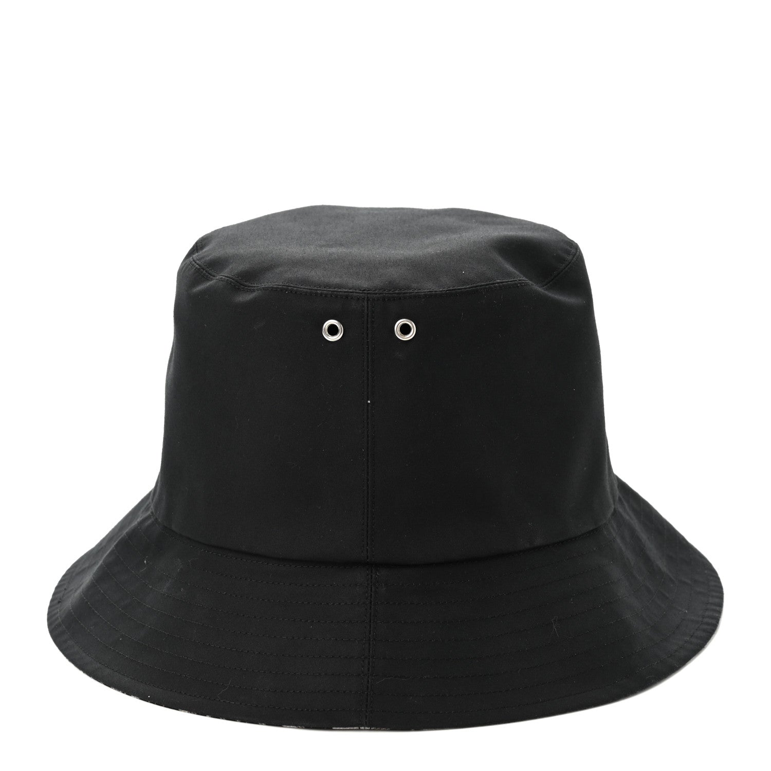 Christian Dior Polyester Cotton Oblique Reversible Teddy-D Brim Bucket Hat 56 Black 5 of 12
