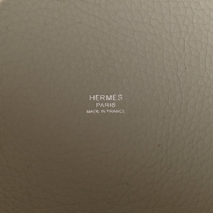 Hermes Taurillon Clemence Picotin Lock 22 MM Gris Perle 5 of 8