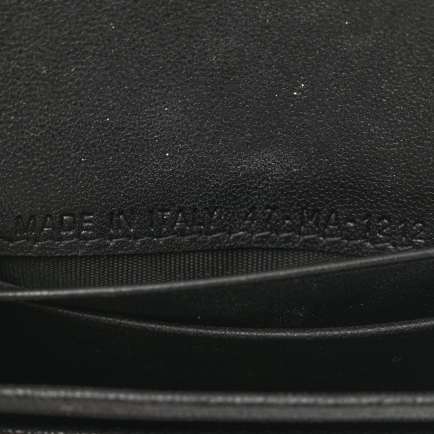 Goatskin Saddle Card Holder Black