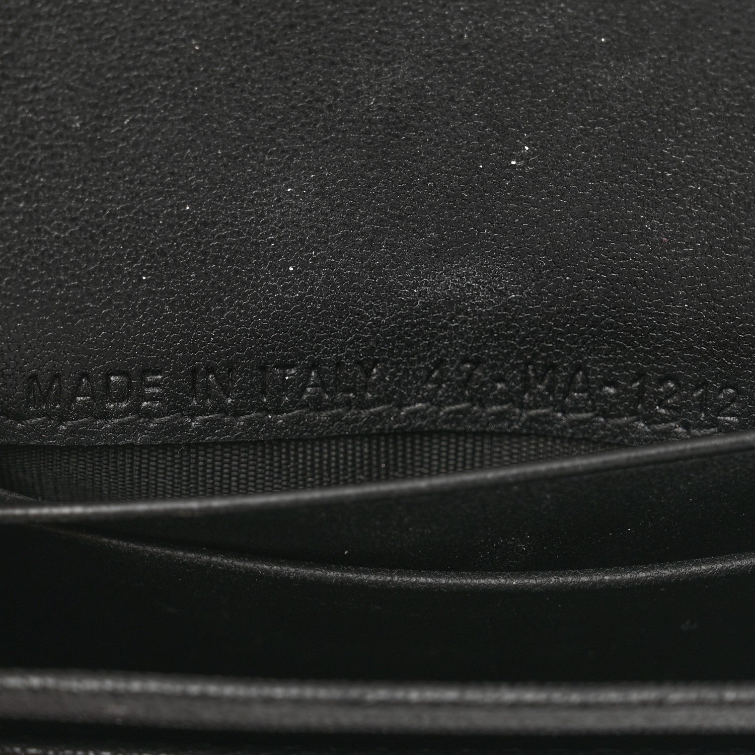 Christian Dior Goatskin Saddle Card Holder Black 7 of 7