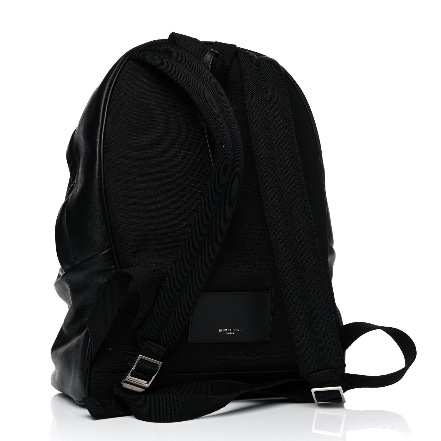Saint Laurent Calfskin City Backpack Black 2 of 12