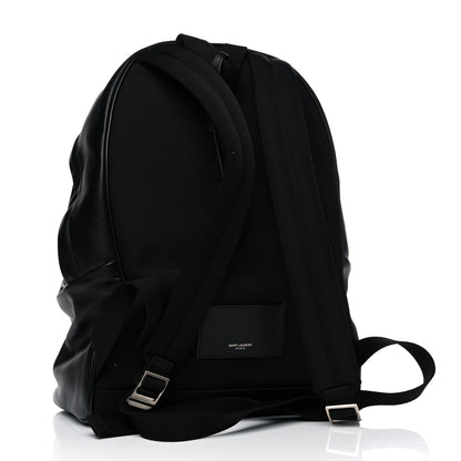 Saint Laurent Calfskin City Backpack Black 2 of 12