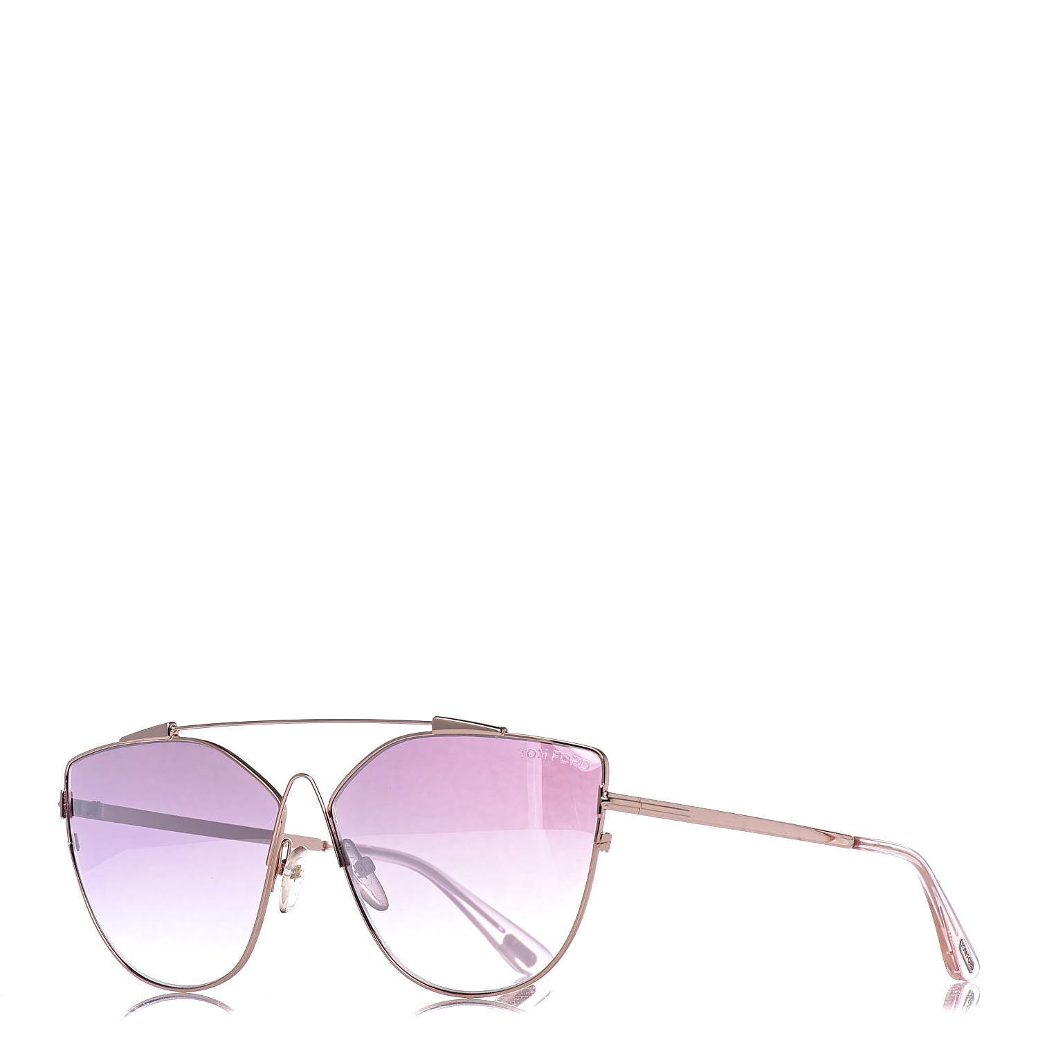 Tom Ford Jacquelyn Aviator Sunglasses TF563 Gold 1 of 8