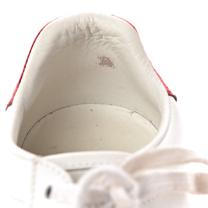 Gucci Calfskin Ayers Bee Embroidered Womens Ace Sneakers 36 White Green 12 of 21