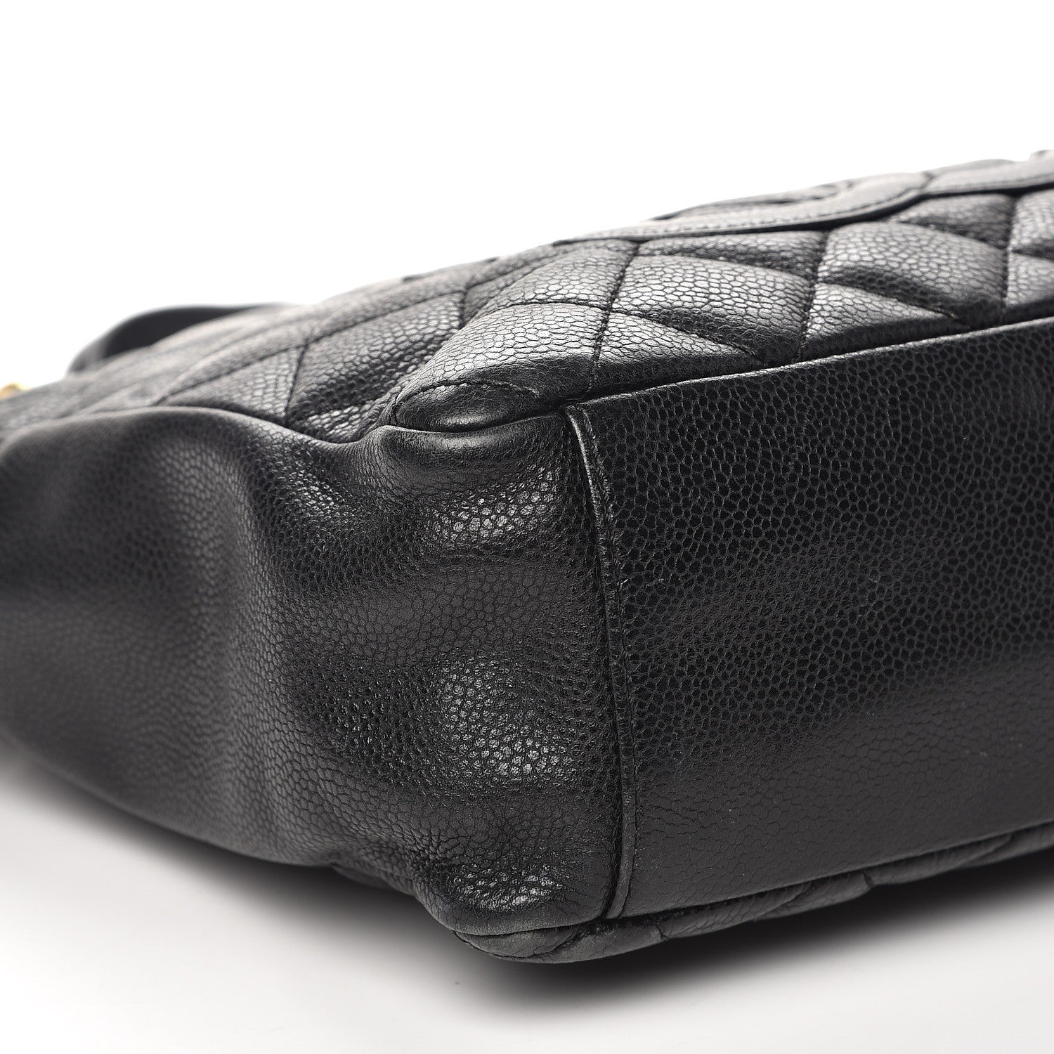 Chanel Caviar Quilted Petit Shopping Tote PST Black 10 of 12