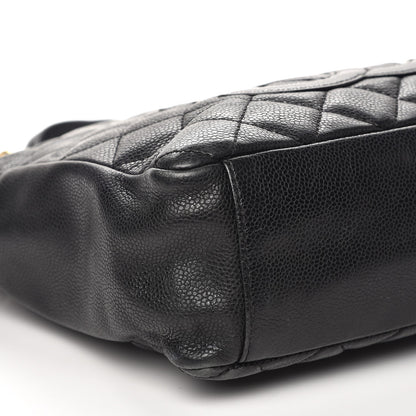 Chanel Caviar Quilted Petit Shopping Tote PST Black 10 of 12