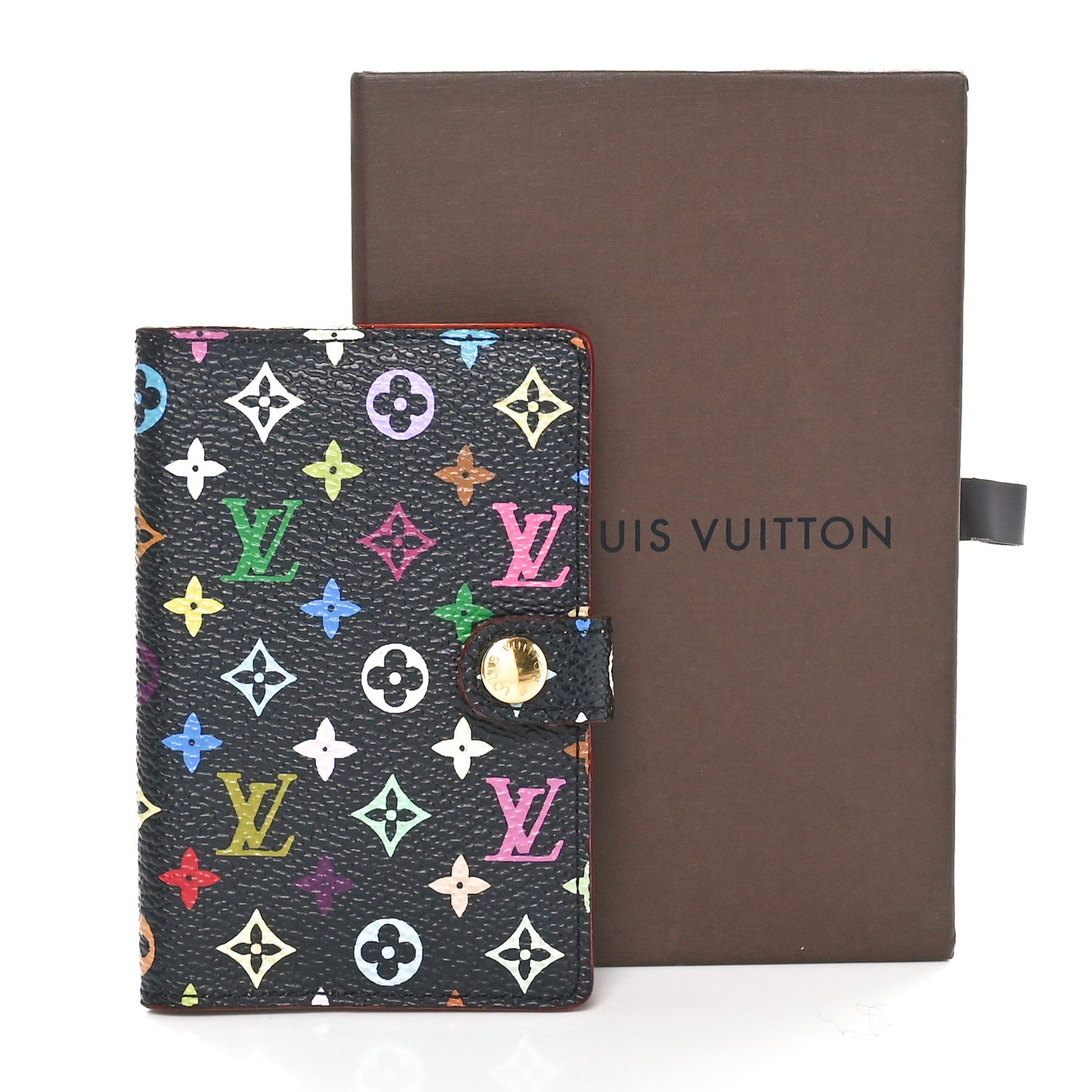Louis Vuitton Monogram Multicolor Carnet de Bal Mini Agenda Cover Black 8 of 8