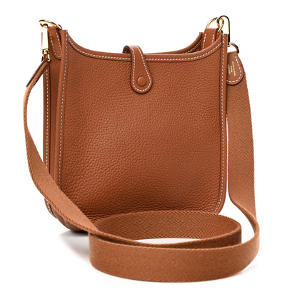 Hermes Taurillon Clemence Evelyne TPM Gold 2 of 4
