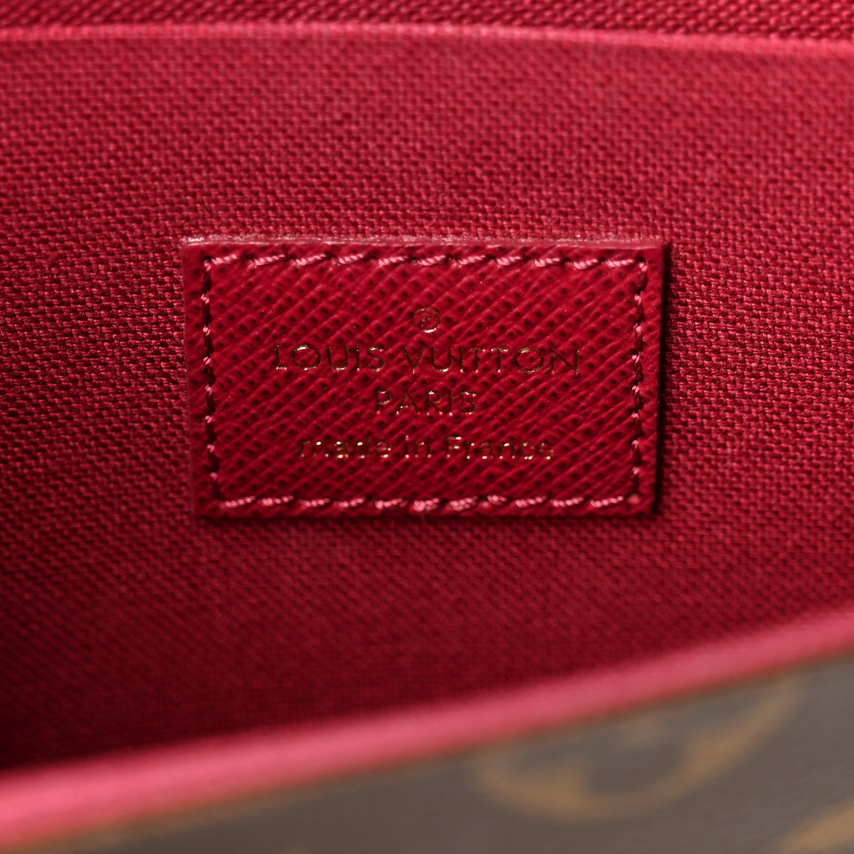 Louis Vuitton Monogram Pochette Felicie Chain Wallet Fuchsia 7 of 12