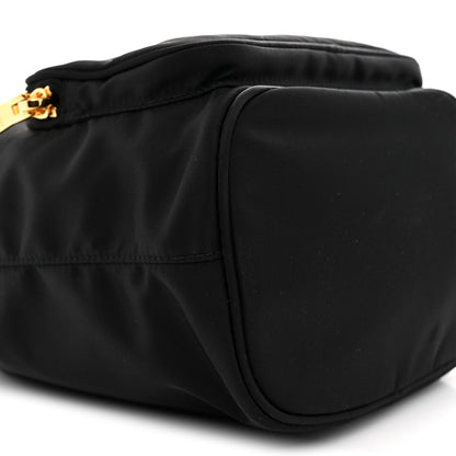 Prada Re-Nylon Saffiano Duet Bucket Crossbody Bag Black 9 of 10