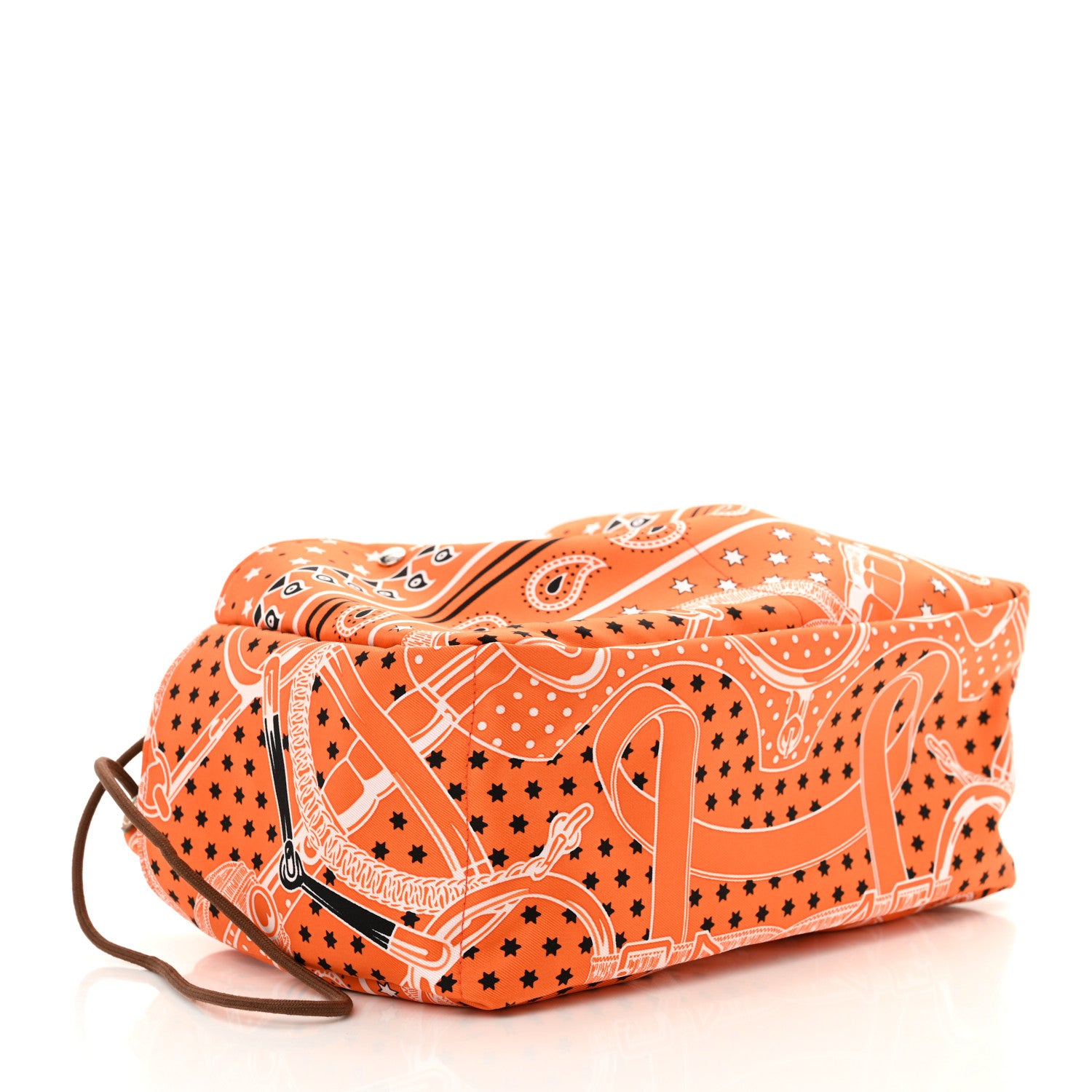Hermes Barenia Silk Eperons d'Or Fourbi 25 MM Pouch Orange Fauve 4 of 11