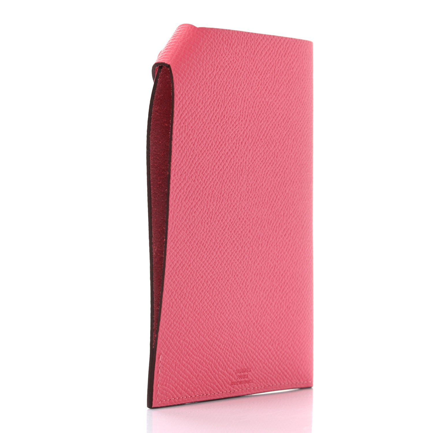 Hermes Epsom Tarmac PM Passport Holder Rose Azalee 3 of 7