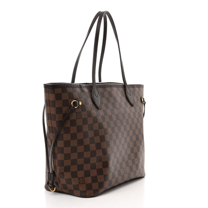 Louis Vuitton Damier Ebene Neo Neverfull MM Rose Ballerine 3 of 11