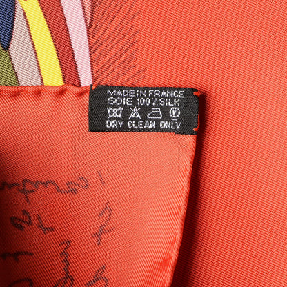 Hermes Silk Le Pegase D'Scarf 90 4 of 4