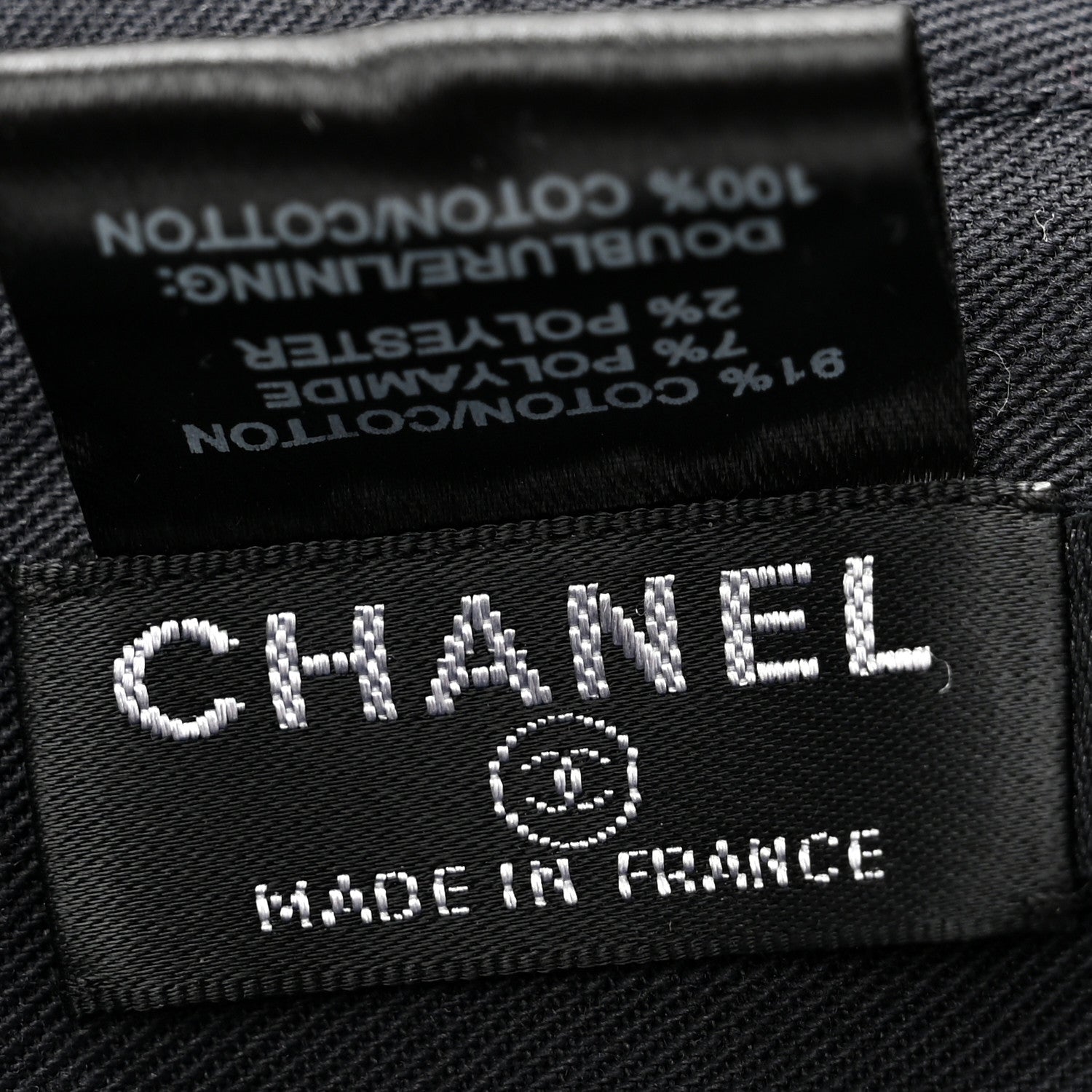 Chanel Tweed Beret Hat L Black White 8 of 8