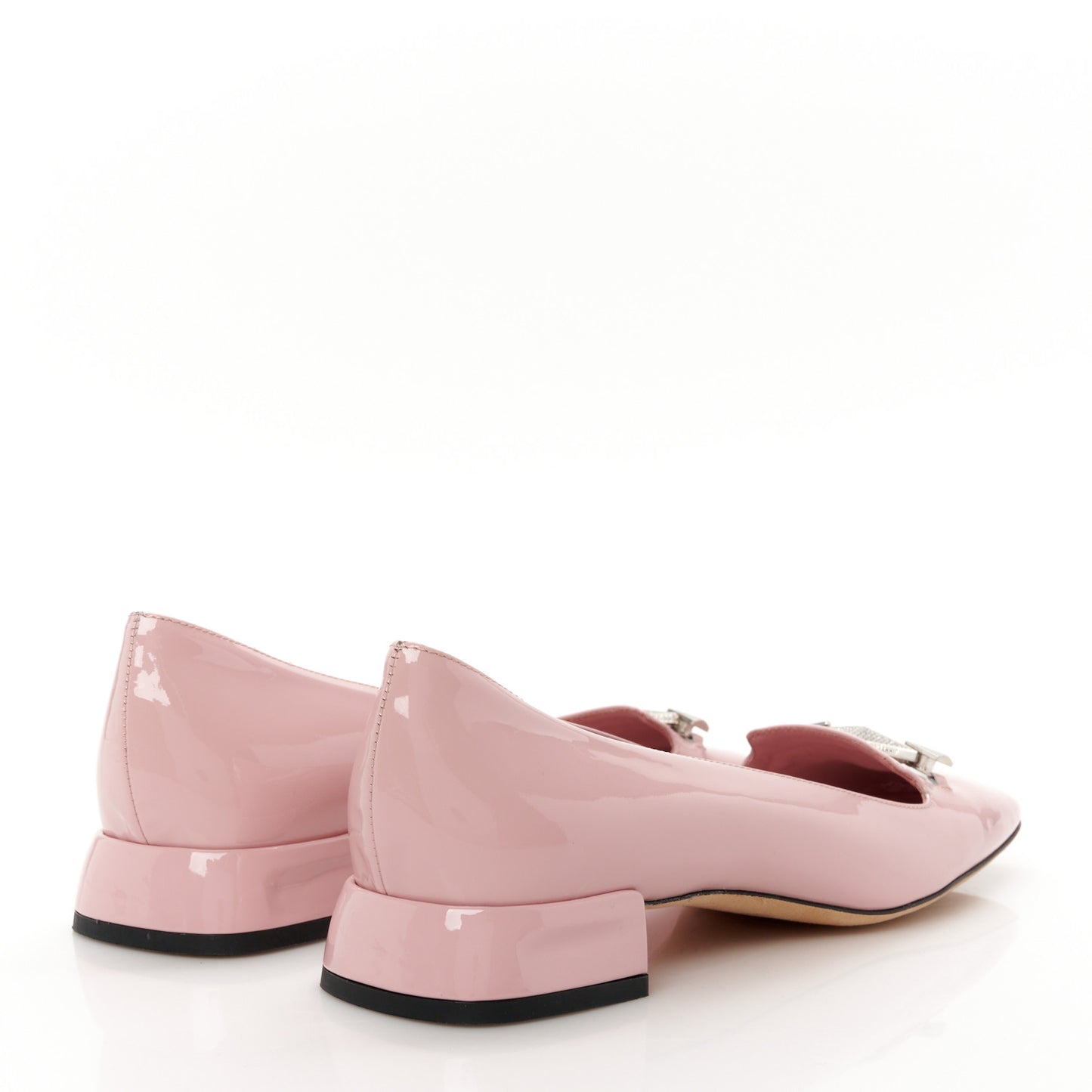 Patent Crystal Flats 37 Pink