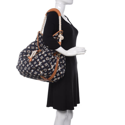 Louis Vuitton Nylon Monogram Cruise Bulles GM Navy 2 of 11